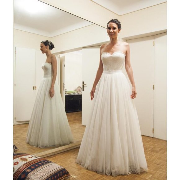 BHLDN Watters Carina Corset Top Wedding Size 2 - Picture 11 of 16